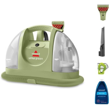 BISSELL Little Green, Lavatappeti, Lavatappezzeria per Macchie Quotidiane e Sporco, Lava Tappezzeria per Tappeti, Auto, Pulisci Divani, Moquette, Materassi e Altro, Potente Motore da 340W, 4098N