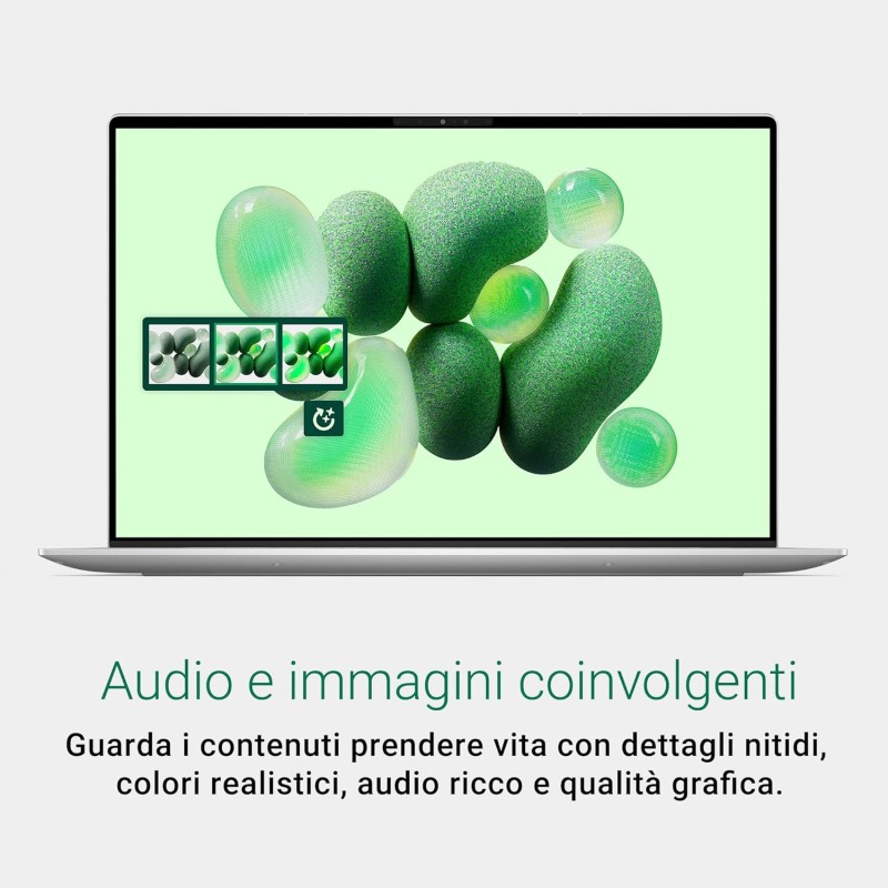 Dell XPS 13 9345 Copilot+ Portatile 13,4" FHD+ touch-screen, Snapdragon X Elite, Qualcomm Adreno, 16 GB Memoria, 512 GB SSD, Windows 11 Home, Tastiera retroilluminata con Copilot, italiano, Platinium - 512GB SSD