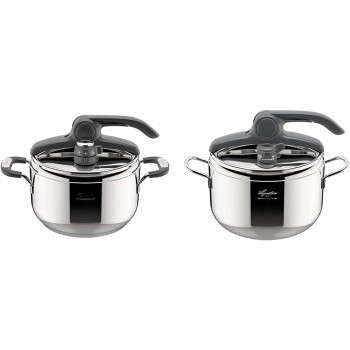 Lagostina Briosa LagoeasyUp Pentola a Pressione in Acciaio Inox 18/10 con Apertura Facile & Irradial Control Lagoeasy'UP Pentola a Pressione 5 L in Acciaio - 5L Lagostina Briosa LagoeasyUp Pentola a Pressione in Acciaio Inox 18/10 con Apertura Facile & Irradial Control Lagoeasy'UP Pentola a Pressione 5 L in Acciaio - 5L