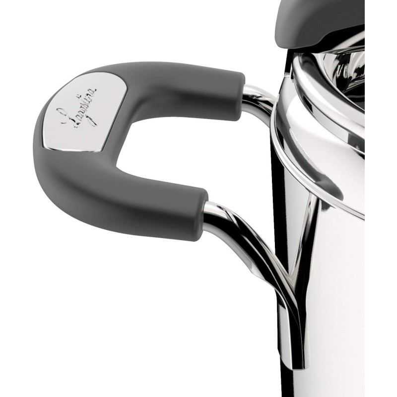 Lagostina Briosa LagoeasyUp Pentola a Pressione in Acciaio Inox 18/10 con Apertura Facile & Irradial Control Lagoeasy'UP Pentola a Pressione 5 L in Acciaio - 5L