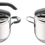 Lagostina Briosa LagoeasyUp Pentola a Pressione in Acciaio Inox 18/10 con Apertura Facile & Irradial Control Lagoeasy'UP Pentola a Pressione 5 L in Acciaio - 5L