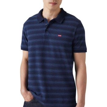 Levi's Housemark Polo T-Shirt Uomo - S Rayn Stripe Dark Indigo Pique Levi's Housemark Polo T-Shirt Uomo - S Rayn Stripe Dark Indigo Pique
