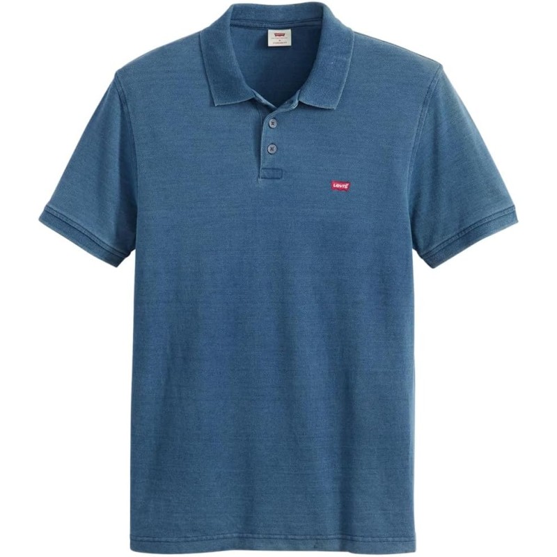 Levi's Housemark Polo T-Shirt Uomo - L True Indigo Mid Indigo Pique Levi's Housemark Polo T-Shirt Uomo - L True Indigo Mid Indigo Pique
