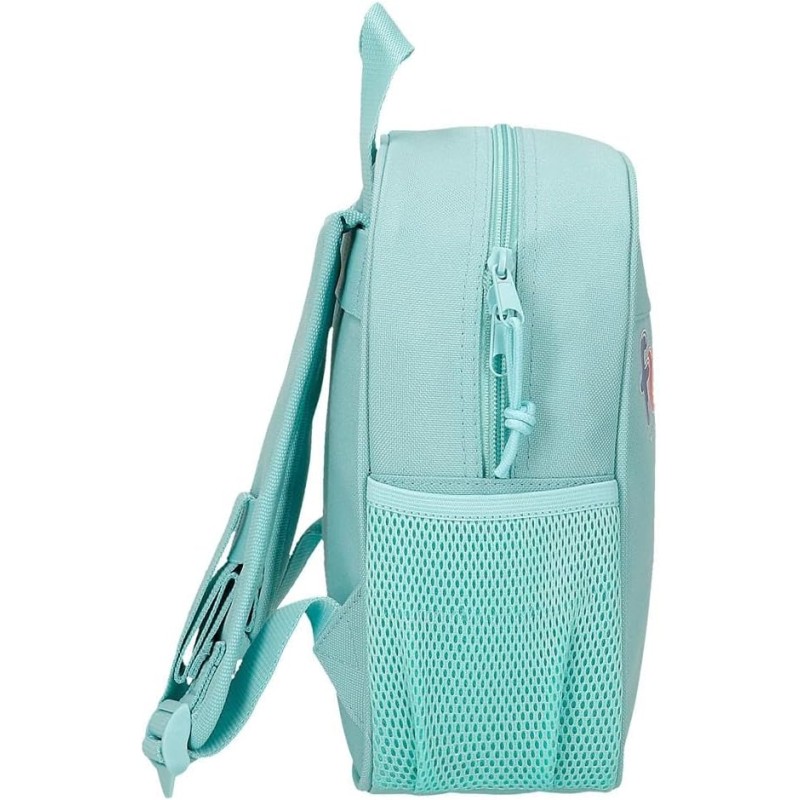 Disney Zaino per bambini, zaino scolastico, in poliestere, tasche laterali, spallacci larghi regolabili, maniglia superiore per appenderlo, con targhetta identificativa per il nome, sistema Magic Fix. - Friends