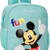 Disney Zaino per bambini, zaino scolastico, in poliestere, tasche laterali, spallacci larghi regolabili, maniglia superiore per appenderlo, con targhetta identificativa per il nome, sistema Magic Fix. - Friends