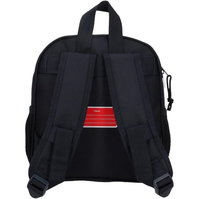 Disney Zaino per bambini, zaino scolastico, in poliestere, tasche laterali, spallacci larghi regolabili, maniglia superiore per appenderlo, con targhetta identificativa per il nome, sistema Magic Fix. - Excited