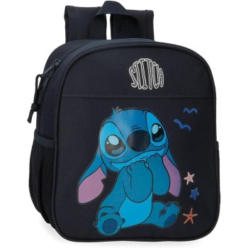 Disney Zaino per bambini, zaino scolastico, in poliestere, tasche laterali, spallacci larghi regolabili, maniglia superiore per appenderlo, con targhetta identificativa per il nome, sistema Magic Fix. - Excited