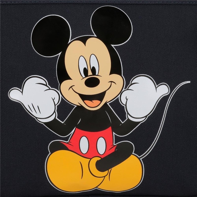 Disney Zaino per bambini, zaino scolastico, in poliestere, tasche laterali, spallacci larghi regolabili, maniglia superiore per appenderlo, con targhetta identificativa per il nome, sistema Magic Fix. - Cheerlful