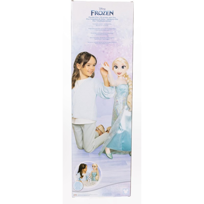 Frozen – bambola alta 80 cm di Elsa con accessori, una compagna di gioco perfetta, completamente articolata, sta anche in piedi da sola!