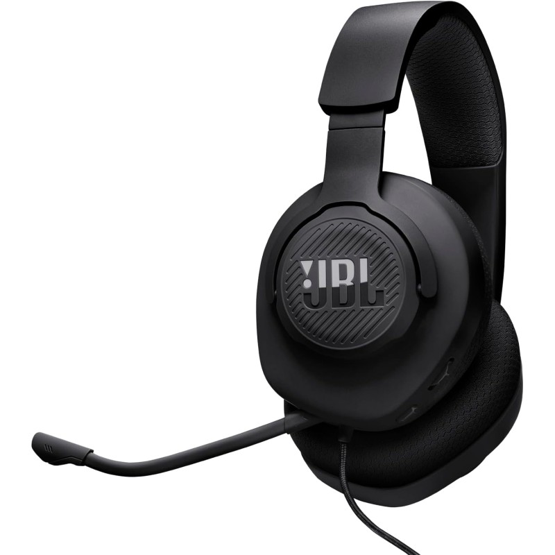 JBL Quantum 100M2 Cuffie Gaming Over Ear con Filo, JBL QuantumSOUND Signature e Jack per Cuffie da 3,5 mm, Compatibilità Multi-Platform, Microfono Rimovibile, Opzione Mute, Nero - Nero JBL Quantum 100M2 Cuffie Gaming Over Ear con Filo, JBL QuantumSOUND Signature e Jack per Cuffie da 3,5 mm, Compatibilità Multi-Platform, Microfono Rimovibile, Opzione Mute, Nero - Nero