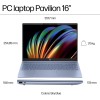 HP Pavilion 16-af0003sl, Intel Core Ultra 5-125U, Intel Evo Edition, AI, RAM 16GB LPDDR5, SSD 512GB, Display 16" 2K Antiriflesso IPS 300 Nits, Wi-Fi 6, Privacy Cam 1080p IR TNR, Windows 11, Sky Blue - Sky Blue