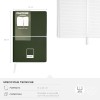 PANTONE Urban - Quaderno Appunti 13x20 con 192 Pagine a Righe, Copertina Flessibile Soft Touch ed Elastico, Block Notes con Segnalibro e Tasca Interna, Taccuino Agenda per Cancelleria e Cartoleria - Rifle Green