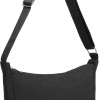 Miss Lulu Borsa Tracolla Donna Nero Nylon Impermeabile, Borse Mezzaluna Marsupio Spalla Con con Tracolla Regolabile, Messenger Crossbody Bag per Shopping Viaggio - 1-2 Nero