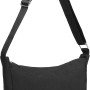 Miss Lulu Borsa Tracolla Donna Nero Nylon Impermeabile, Borse Mezzaluna Marsupio Spalla Con con Tracolla Regolabile, Messenger Crossbody Bag per Shopping Viaggio - 1-2 Nero