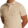 Tommy Hilfiger Uomo Maglietta Polo Maniche Corte 1985 Slim Fit - S Khaki (Sandalwood)