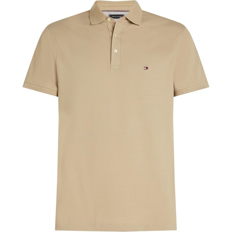 Tommy Hilfiger Uomo Maglietta Polo Maniche Corte 1985 Slim Fit - XL Khaki (Sandalwood) Tommy Hilfiger Uomo Maglietta Polo Maniche Corte 1985 Slim Fit - XL Khaki (Sandalwood)