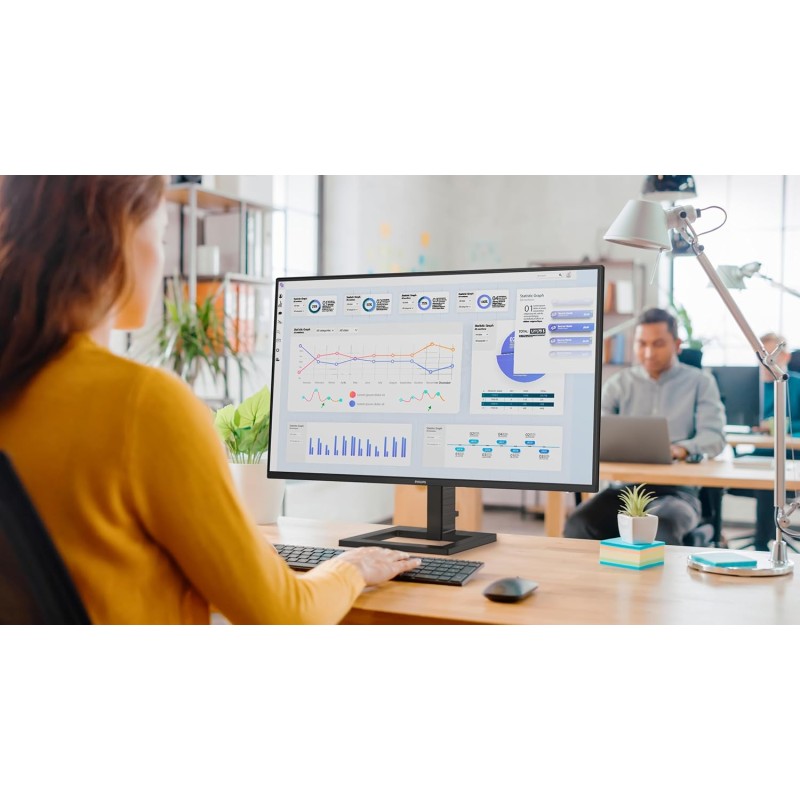 PHILIPS 27E1N1800A - Monitor Ultra HD da 27 pollici, altoparlante, HDR10 (3840x2160, 60 Hz, HDMI 2.0, DisplayPort 1.4) 2023, nero, altoparlante integrato - 27" PHILIPS 27E1N1800A - Monitor Ultra HD da 27 pollici, altoparlante, HDR10 (3840x2160, 60 Hz, HDMI 2.0, DisplayPort 1.4) 2023, nero, altoparlante integrato - 27"