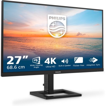 PHILIPS 27E1N1800A - Monitor Ultra HD da 27 pollici, altoparlante, HDR10 (3840x2160, 60 Hz, HDMI 2.0, DisplayPort 1.4) 2023, nero, altoparlante integrato - 27"