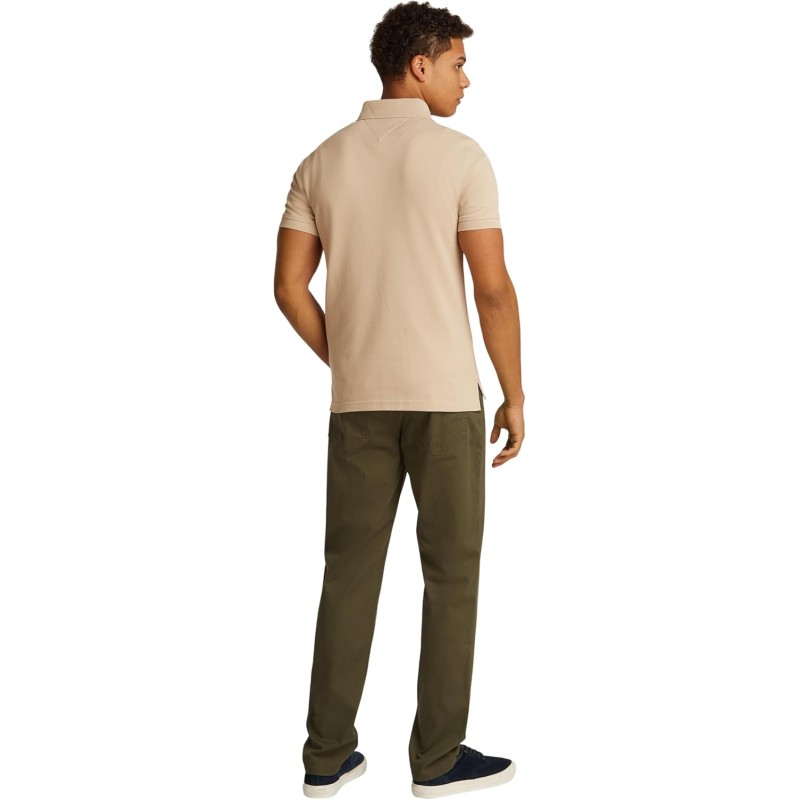 Tommy Hilfiger Uomo Maglietta Polo Maniche Corte 1985 Slim Fit - 3XL Khaki (Sandalwood) Tommy Hilfiger Uomo Maglietta Polo Maniche Corte 1985 Slim Fit - 3XL Khaki (Sandalwood)