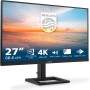 PHILIPS 27E1N1800AE - Monitor Ultra HD da 27 pollici, altoparlanti, altezza regolabile, HDR10 (3840x2160, 60 Hz, HDMI 2.0, DisplayPort 1.4) nero, 2023, altoparlante integrato - 27"