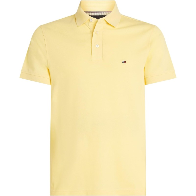 Tommy Hilfiger Uomo Maglietta Polo Maniche Corte 1985 Slim Fit - M Giallo (Citronella) Tommy Hilfiger Uomo Maglietta Polo Maniche Corte 1985 Slim Fit - M Giallo (Citronella)