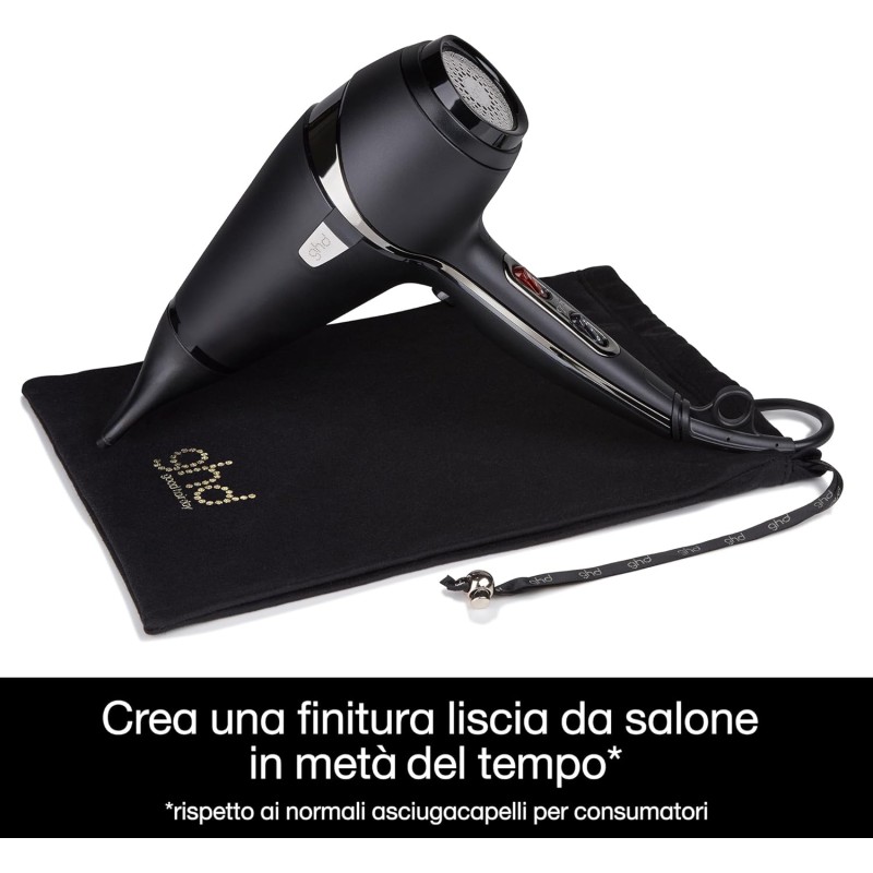 ghd Air Asciugacapelli – Motore Potente da 2.100 W, Tecnologia Ionica Avanzata, Finish Liscio da Salone