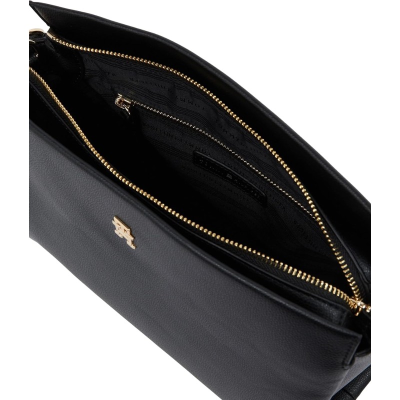 Tommy Hilfiger TH Legacy Med Satchel Aw0aw17173, Cartella Donna, Taglia Unica - Black (Black) Tommy Hilfiger TH Legacy Med Satchel Aw0aw17173, Cartella Donna, Taglia Unica - Black (Black)