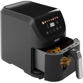 Princess Slim Airfryer 5,5 L - 1500 W - silenzioso (55 db) - salvaspazio - Senza olio - 8 programmi - Termostato regolabile - Rivestimento antiaderente - 182240 - 5.5 l