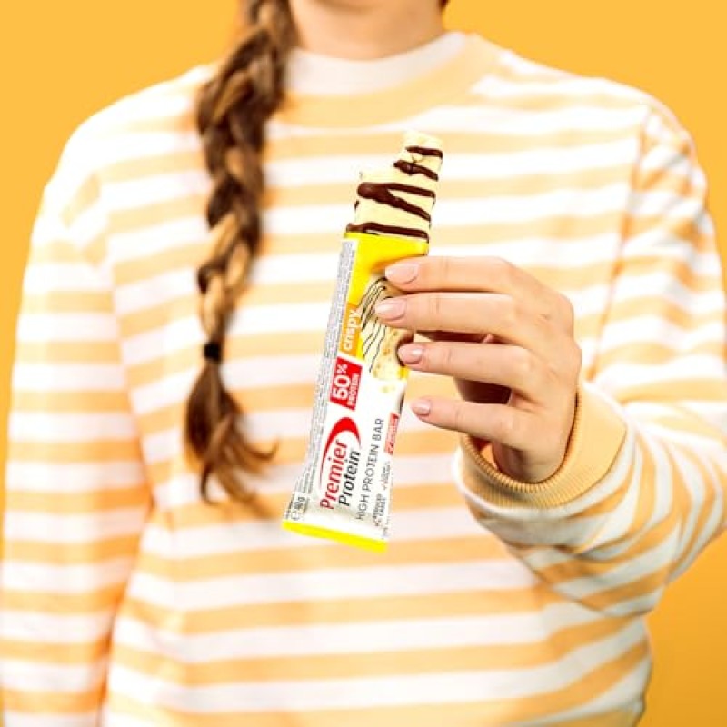 Premier Protein - High Protein Bar 50% - Multiflavourbox - 20x40g - Low Sugar - Low Carb - High Protein Bar - 20x40 g