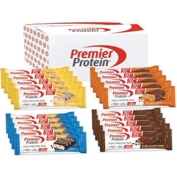Premier Protein - High Protein Bar 50% - Multiflavourbox - 20x40g - Low Sugar - Low Carb - High Protein Bar - 20x40 g