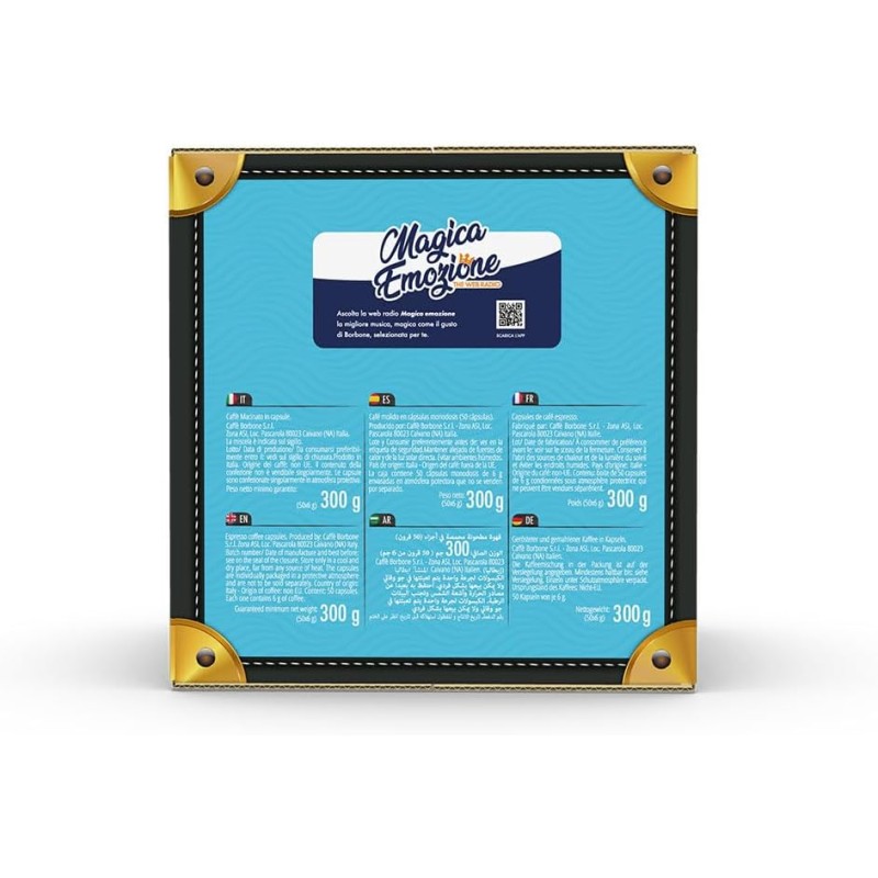 Caffè Borbone Miscela Rossa - 50 Capsule - Compatibili con Macchine a marchio Bialetti* - Miscela Rossa