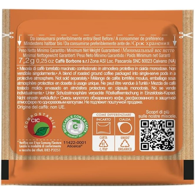 Caffè Borbone Cialda Compostabile, Miscela Exclusive - 170 Cialde - Sistema ESE - Miscela Esclusiva Caffè Borbone Cialda Compostabile, Miscela Exclusive - 170 Cialde - Sistema ESE - Miscela Esclusiva