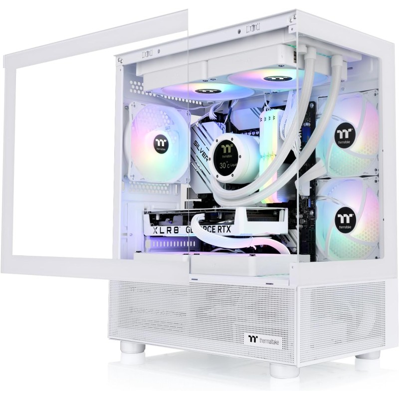 Thermaltake View 170 TG ARGB | Micro Chassis | Bianco - Bianco Thermaltake View 170 TG ARGB | Micro Chassis | Bianco - Bianco
