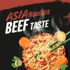 Knorr Noodles Beef Taste, Noodles Istantanei, Beef Taste, Pronti in 3 Minuti, Spezie Selezionate - 63 gr - Beef 63 g
