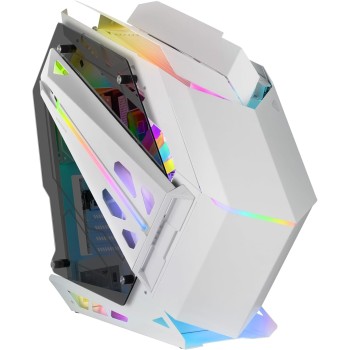 MARSGAMING MC-TITAN, Case Gaming RGB XXL ATX, Doppia Striscia LED e Illuminazione Frontale ARGB, Hub di Illuminazione + Comando, Compatibile Schede Madri ARGB, Supporto Raffreddamento Liquido, Bianco MARSGAMING MC-TITAN, Case Gaming RGB XXL ATX, Doppia Striscia LED e Illuminazione Frontale ARGB, Hub di Illuminazione + Comando, Compatibile Schede Madri ARGB, Supporto Raffreddamento Liquido, Bianco