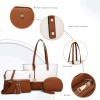 Miss Lulu Borse Mano Donna Pelle, Pochette Donna Multifunzione Set 3 Pezzi, Borsa Tracolla Spalla, Borse Tote Elegante Università Lavoro - Marrone/Beige Miss Lulu Borse Mano Donna Pelle, Pochette Donna Multifunzione Set 3 Pezzi, Borsa Tracolla Spalla, Borse Tote Elegante Università Lavoro - Marrone/Beige