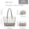 Miss Lulu Borse Mano Donna Pelle, Pochette Donna Multifunzione Set 3 Pezzi, Borsa Tracolla Spalla, Borse Tote Elegante Università Lavoro - Grey/Bianco Miss Lulu Borse Mano Donna Pelle, Pochette Donna Multifunzione Set 3 Pezzi, Borsa Tracolla Spalla, Borse Tote Elegante Università Lavoro - Grey/Bianco