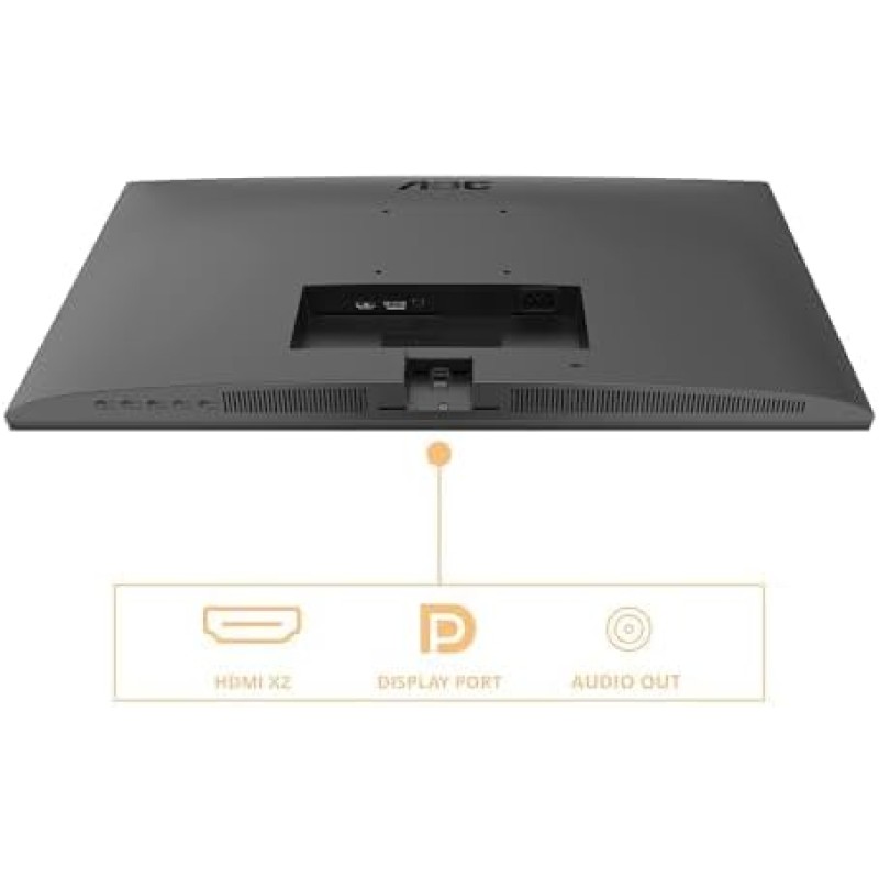 AOC U27B3M - Monitor UHD da 27 pollici, HDR10 3840x2160, 4K, 60 Hz, 2x HDMI, DisplayPort nero, 27 pollice 4K IPS 60Hz, USB-C, Altoparlanti - Regolazione altezza - 27" UHD