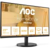AOC U27B3M - Monitor UHD da 27 pollici, HDR10 3840x2160, 4K, 60 Hz, 2x HDMI, DisplayPort nero, 27 pollice 4K IPS 60Hz, USB-C, Altoparlanti - Regolazione altezza - 27" UHD