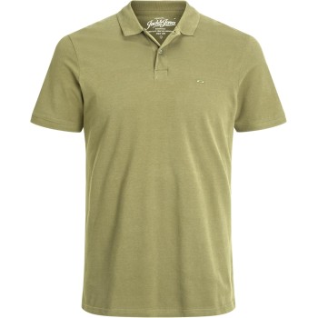 JACK & JONES Polo Plain Shirt Collar Polo - S Cedro JACK & JONES Polo Plain Shirt Collar Polo - S Cedro