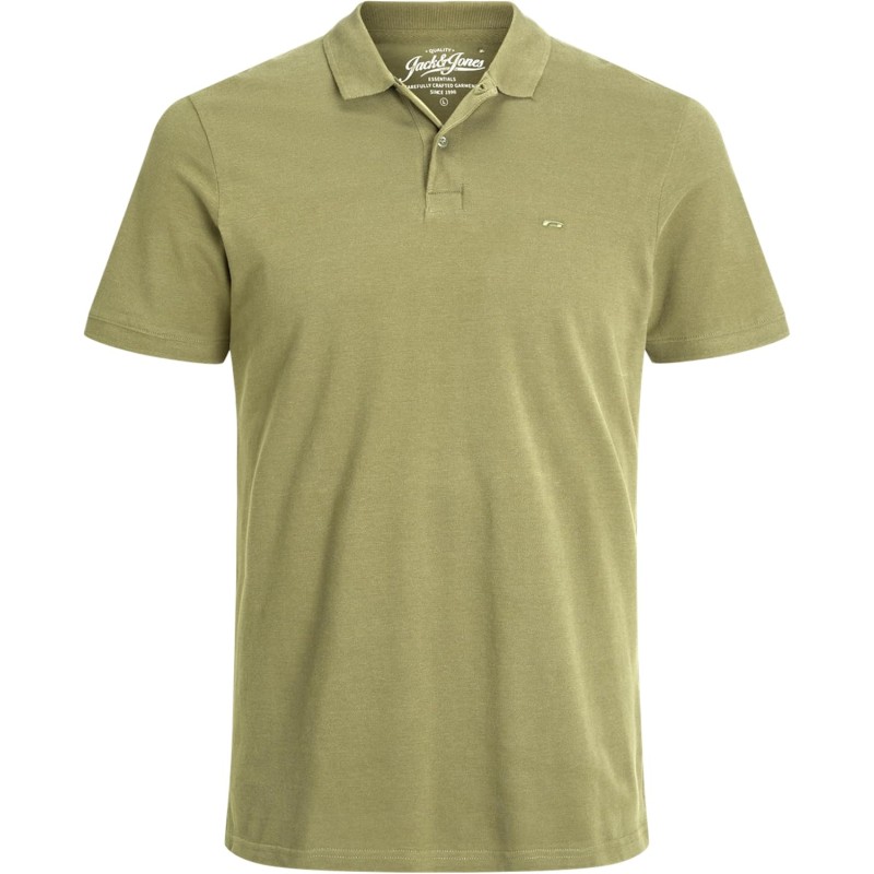 JACK & JONES Polo Plain Shirt Collar Polo - S Cedro JACK & JONES Polo Plain Shirt Collar Polo - S Cedro