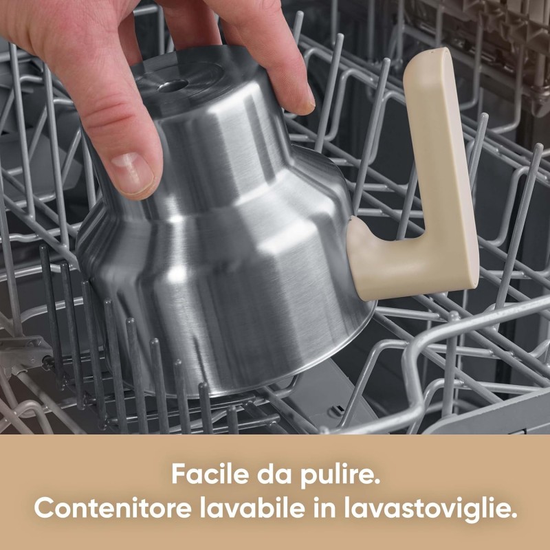 Severin SM 3589 Montalatte a induzione brevettato, monta a caldo o a freddo, anche tutti i tipi di latte vegetale, programma cioccolata, capienza 400 ml., contenitore inox Severin SM 3589 Montalatte a induzione brevettato, monta a caldo o a freddo, anche tutti i tipi di latte vegetale, programma cioccolata, capienza 400 ml., contenitore inox