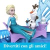 Mattel Disney Frozen - Il Palazzo di Ghiaccio di Elsa, set castello componibile ispirato al film con mini bambola e 8 accessori inclusi, giocattolo per bambini, 3+ anni, JDP63 - Blu - Palazzo Di Elsa