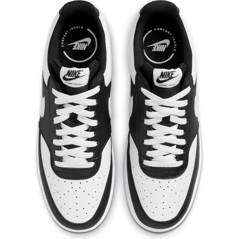 Nike Court Vision Lo, Sneaker Uomo - 43 EU Black White