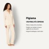 Amazon Essentials x Sofia Grainge Pigiama in Modal Elasticizzato con Pantaloni Lunghi e Maniche Lunghe Donna - XXL Avorio