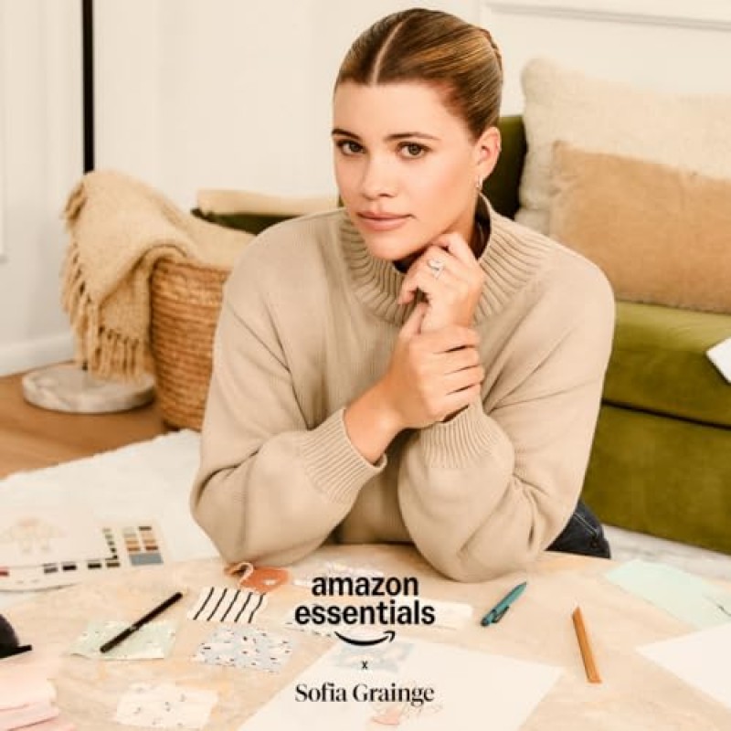 Amazon Essentials x Sofia Grainge Pigiama in Modal Elasticizzato con Pantaloni Lunghi e Maniche Lunghe Donna - XXL Avorio
