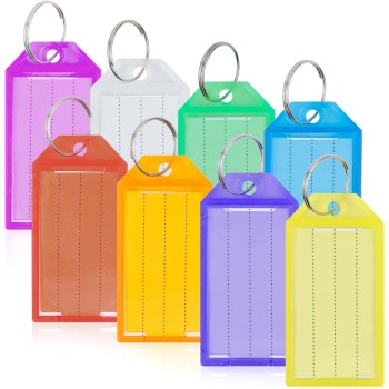 Romon Portachiavi, 40 Pezzi Targhette Portachiavi Etichetta Plastica Scrivibile per Porta Chiavi a 5 colori, Tag Chiave Portachiavi ID, Utilizzato per bagagli, per nomi di animali domestici Valigie Romon Portachiavi, 40 Pezzi Targhette Portachiavi Etichetta Plastica Scrivibile per Porta Chiavi a 5 colori, Tag Chiave Portachiavi ID, Utilizzato per bagagli, per nomi di animali domestici Valigie
