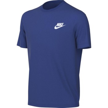 Nike K NSW Tee EMB Futura Lbr Top Unisex - Bambini e Ragazzi - 8-9 anni Game Royal