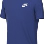 Nike K NSW Tee EMB Futura Lbr Top Unisex - Bambini e Ragazzi - 8-9 anni Game Royal
