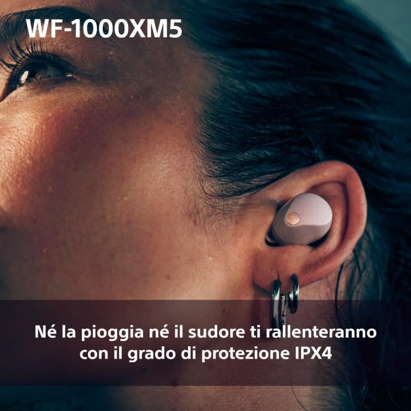 Sony WF-1000XM5 Cuffie Wireless con Noise Cancelling, Bluetooth, Cuffie in-ear con Microfono, 24 ore di durata della Batteria, Ricarica rapida, IPX4, Alexa e Google Assistant, iOS e Android -Rosa Fumé - Rosa fumè Sony WF-1000XM5 Cuffie Wireless con Noise Cancelling, Bluetooth, Cuffie in-ear con Microfono, 24 ore di durata della Batteria, Ricarica rapida, IPX4, Alexa e Google Assistant, iOS e Android -Rosa Fumé - Rosa fumè